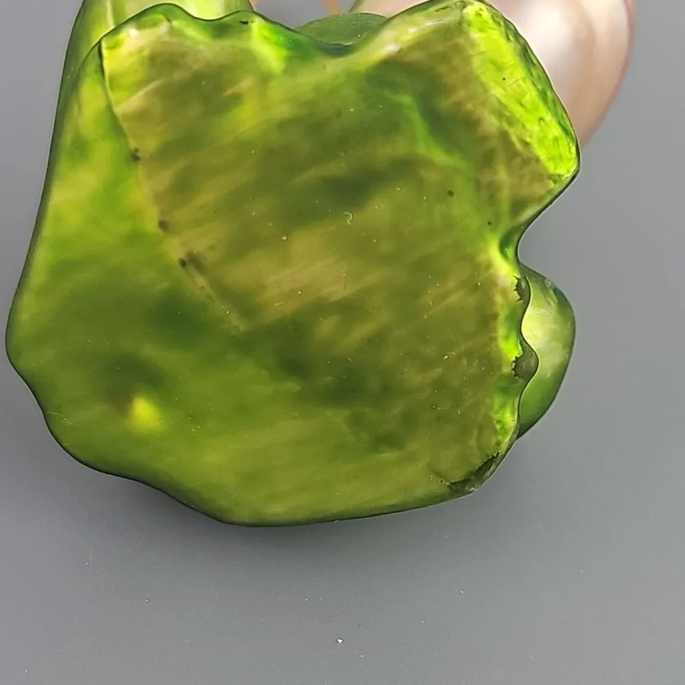 Blown Glass Frog Christmas Ornament Light Green Crown 3 inch